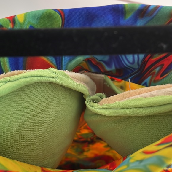 Custom Multicolored Latin Ballroom Dance Competition Dress - Picture 3 of 6